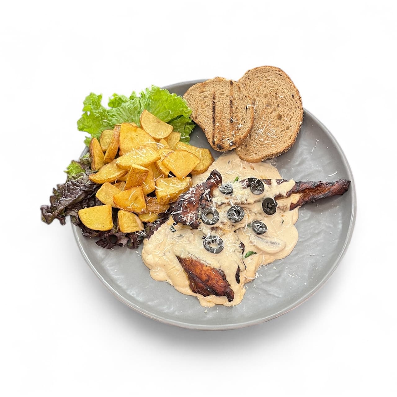 Creamy Mushroom Chicken Steak